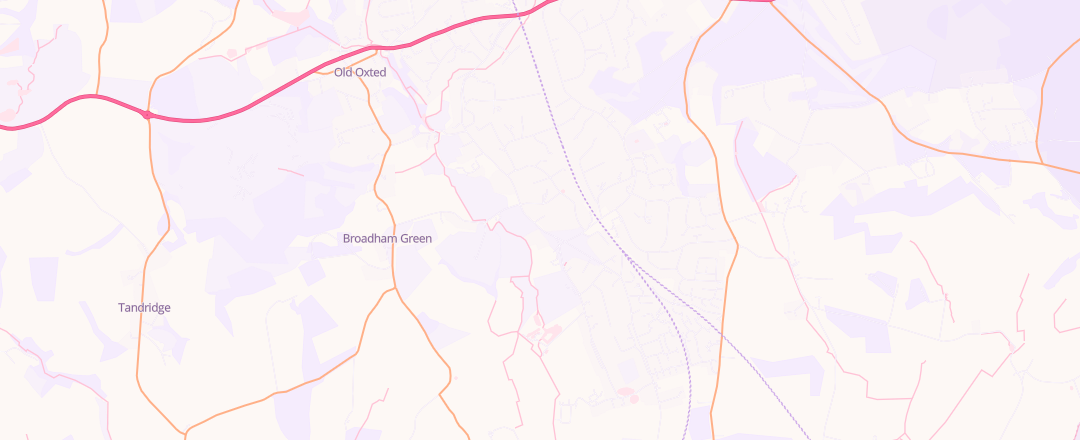 Map showing Days Garage, Oxted,surrey