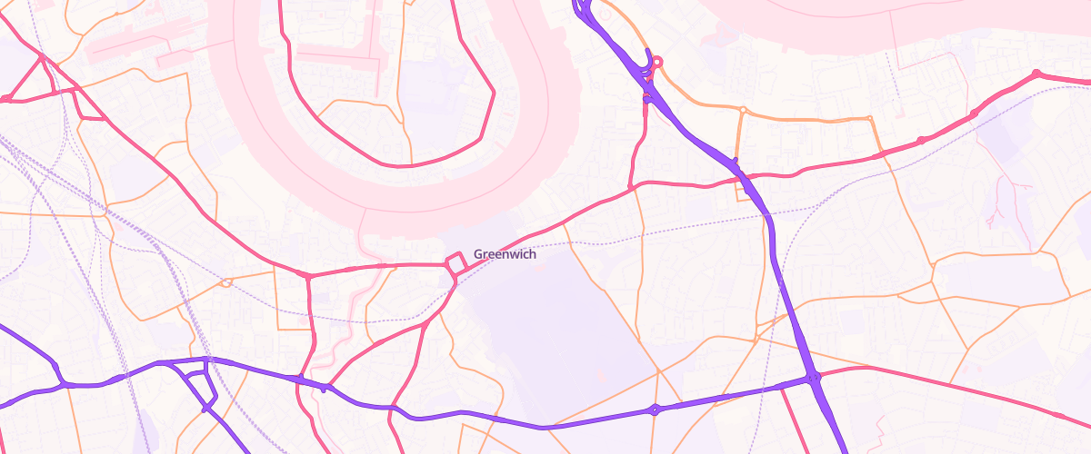 Map showing the location of Trafalgar Sf Connect