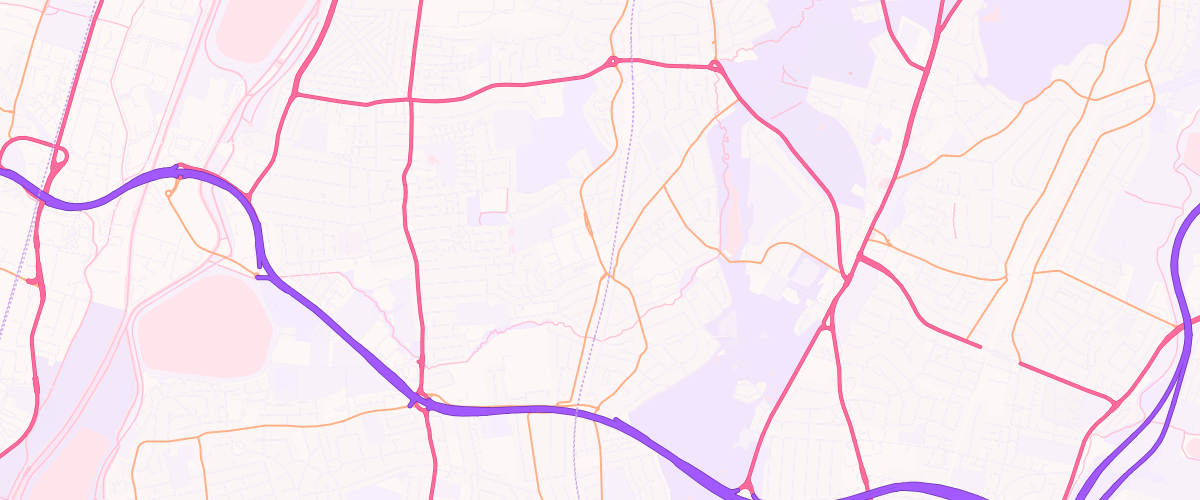 Map showing the location of Shell Larkshall Road