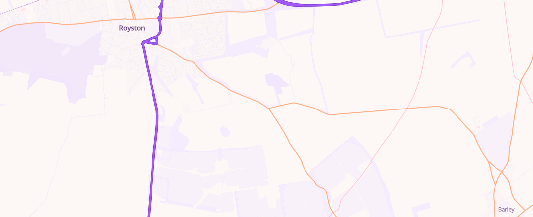 Map showing Meltax Ltd, Royston
