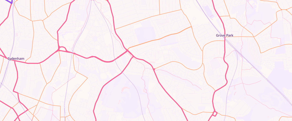 Map showing the location of Downham Sf Connect