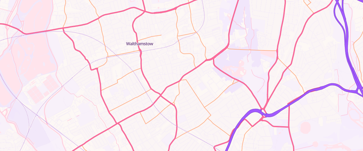 Map showing the location of Leyton Esso Express