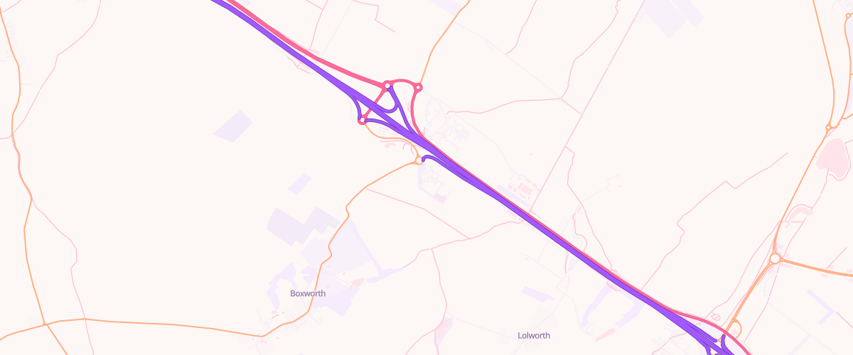 Map showing the location of Shell Cambridge