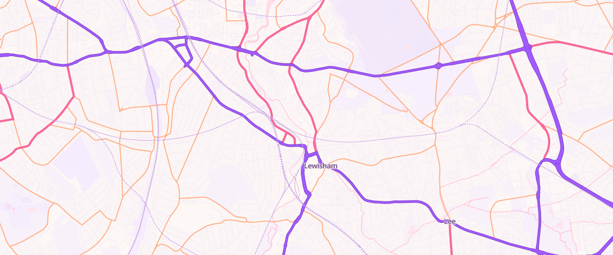 Map showing the location of Lewisham Superstore Petrol Filling