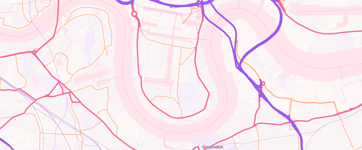 Map showing the location of Asda Isle Of Dogs