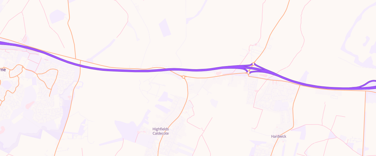 Map showing the location of Childerley Gate