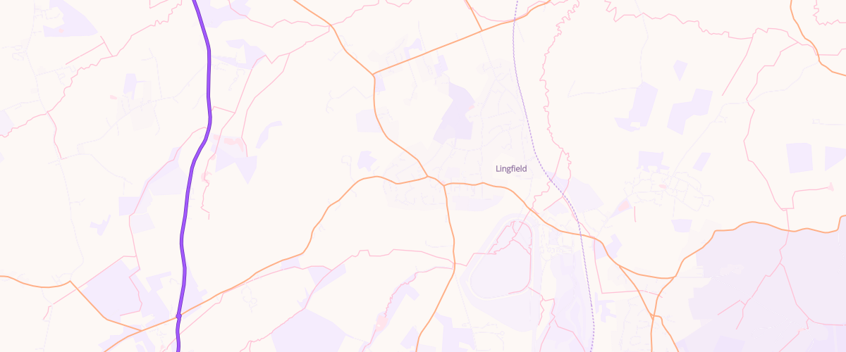 Map showing the location of Shell Lingfield