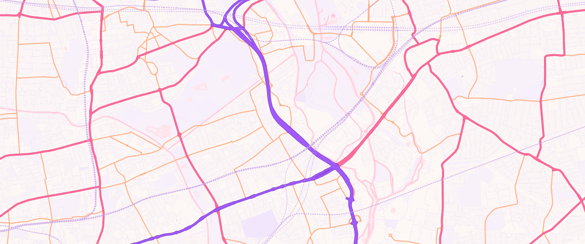 Map showing the location of Shell Co-Op Old Ford
