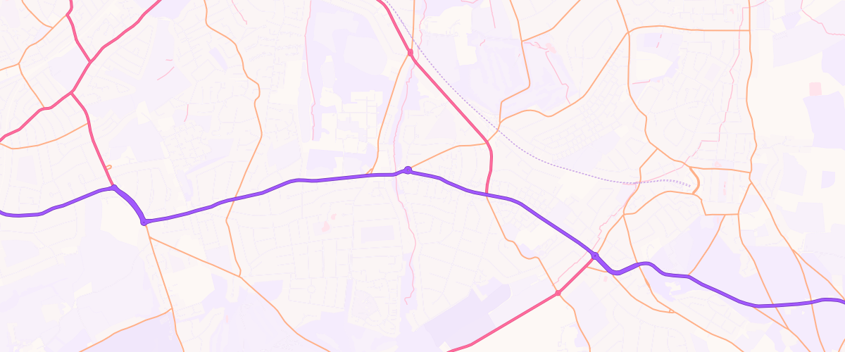 Map showing the location of Mfg West Wickham