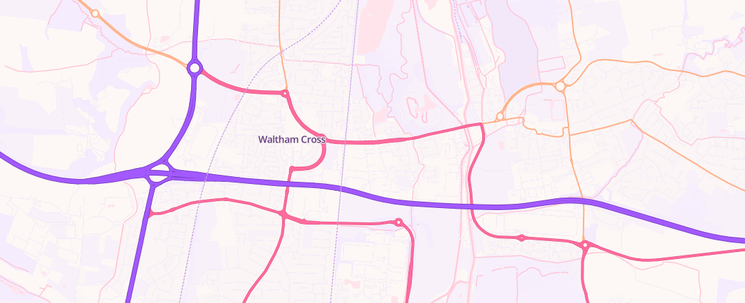 Map showing T C Auto Repairs, Waltham Cross