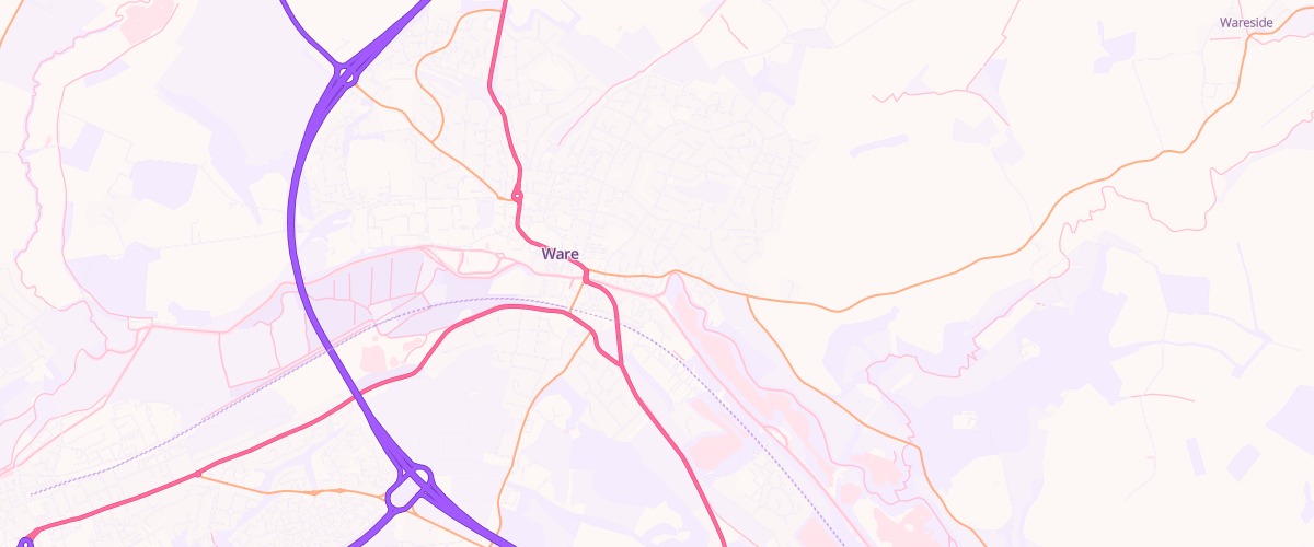 Map showing the location of Rontec Widbury Hill