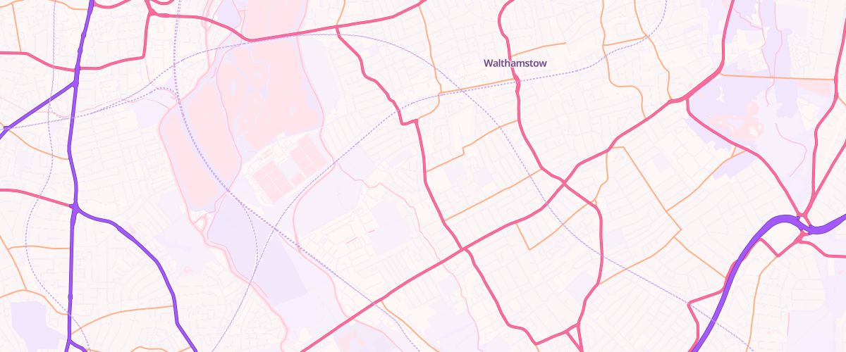 Map showing the location of Asda Walthamstow Express Petrol