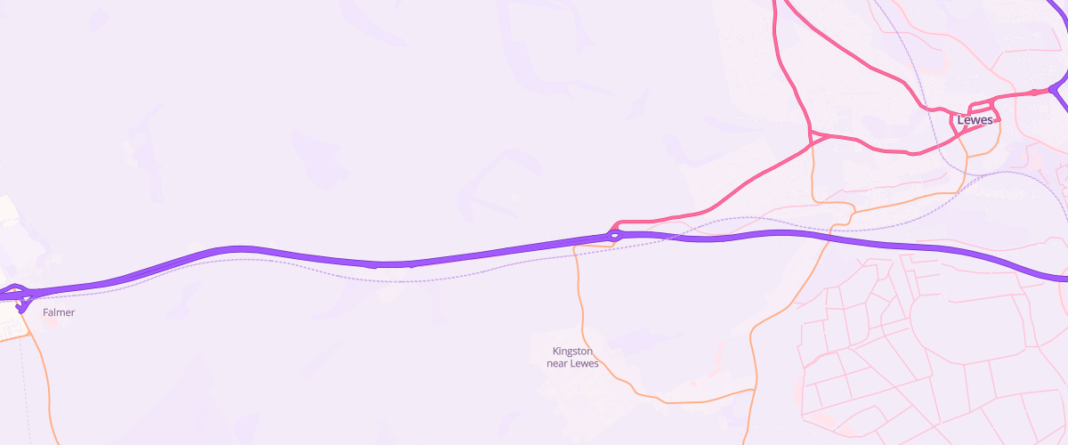 Map showing the location of Rontec Lewes