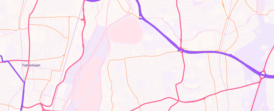 Map showing Keith Turner Motors Ltd, London