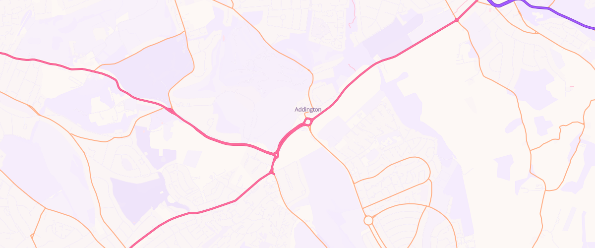 Map showing the location of Shell Addington