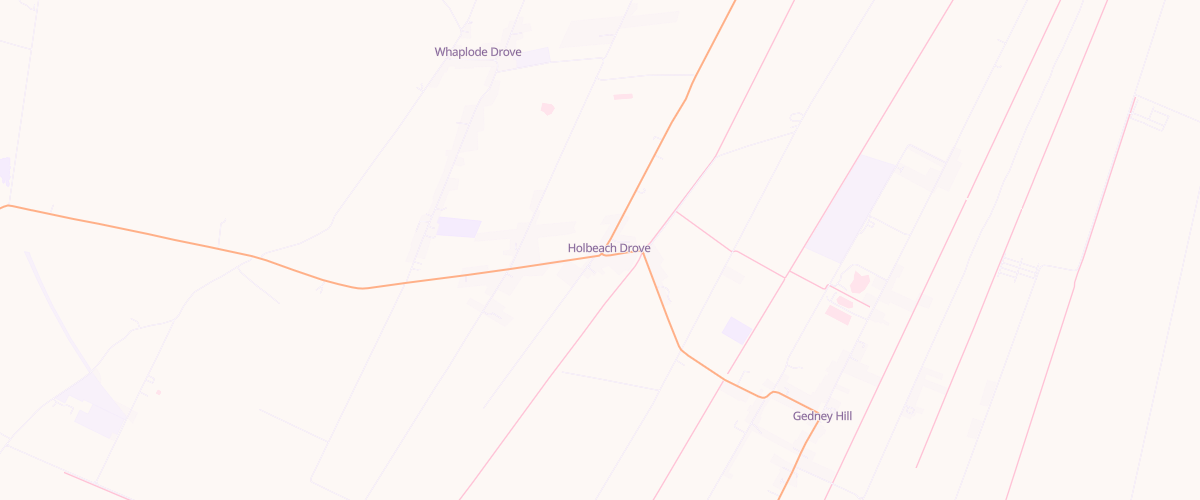 Map showing the location of Holbeach Fuel Station Ltd