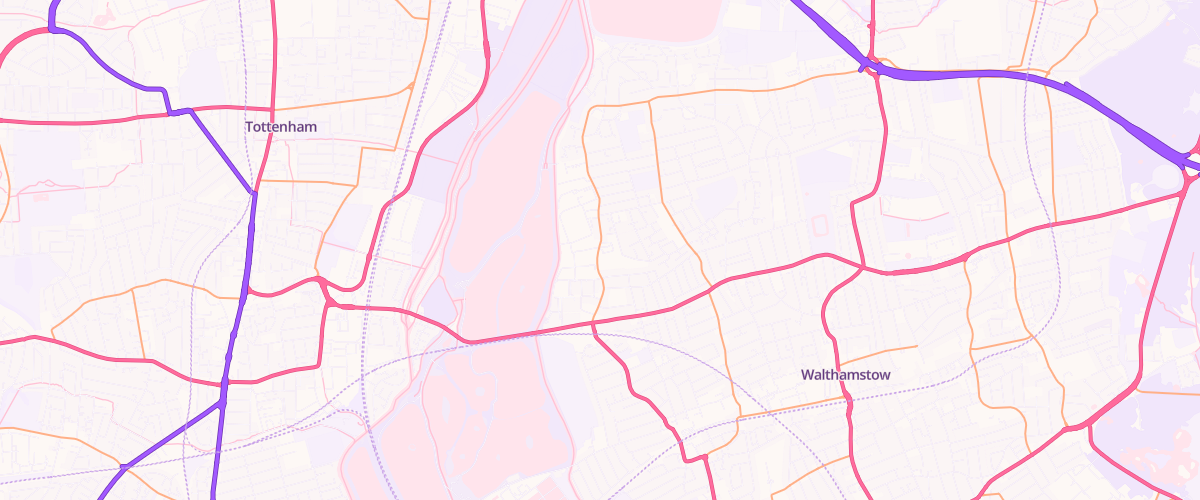 Map showing the location of Mfg Highams Lodge