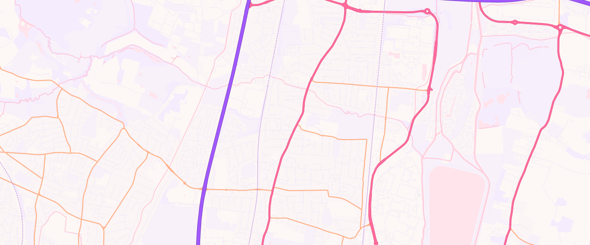 Map showing the location of Hertford Road Service Station