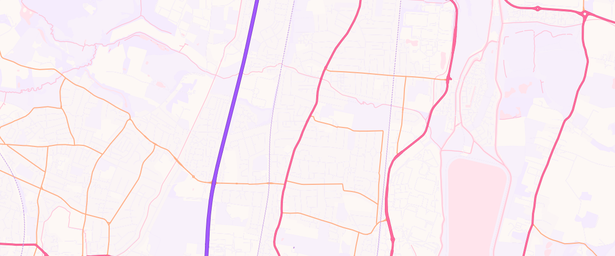 Map showing the location of Enfield Esso Express
