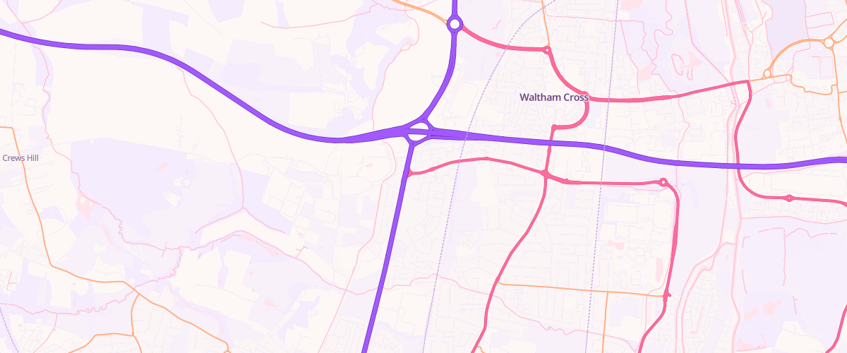 Map showing the location of Rontec Bullsmoor
