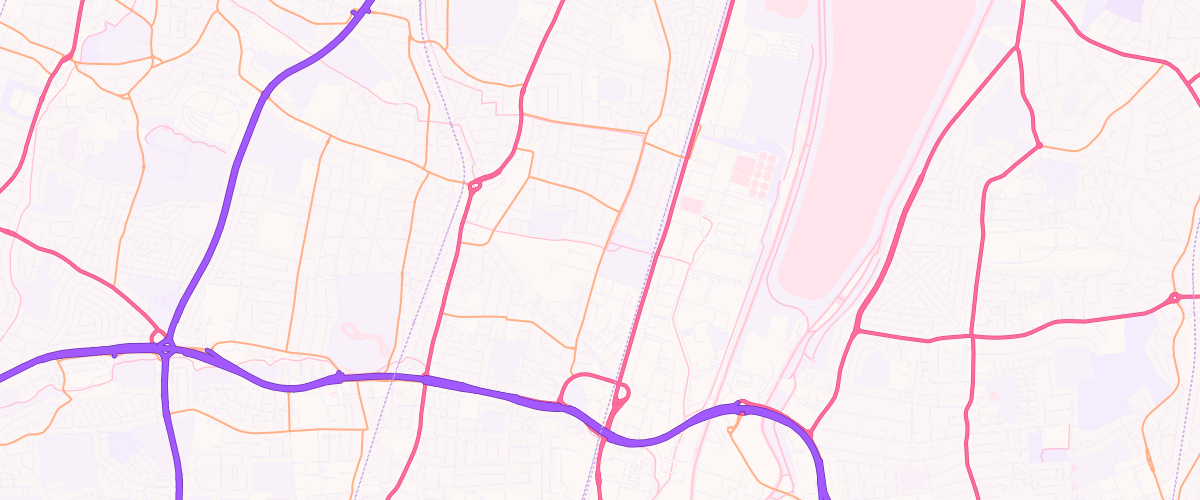 Map showing the location of Montagu Road Service Station