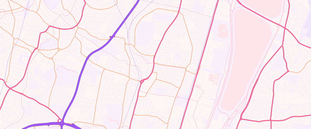 Map showing the location of Hertford Road