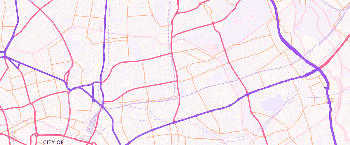 Map showing the location of Bp Museum Service Station