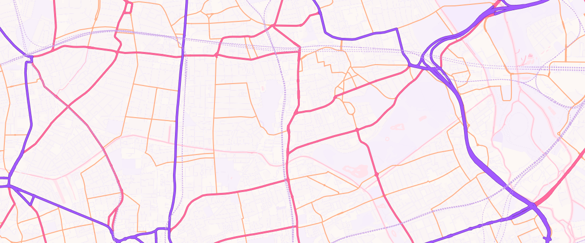Map showing the location of Mare Street Service Station