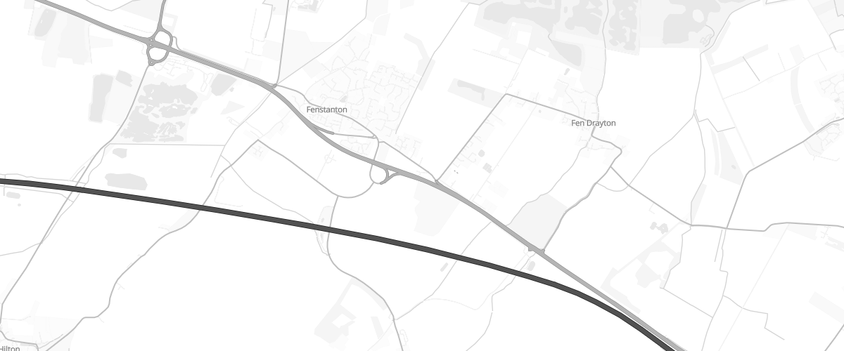 Map showing the location of Shell Fenstanton