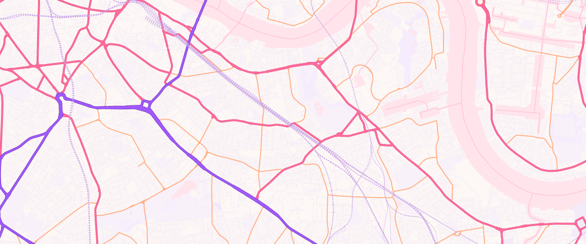 Map showing the location of Shell Southwark Park