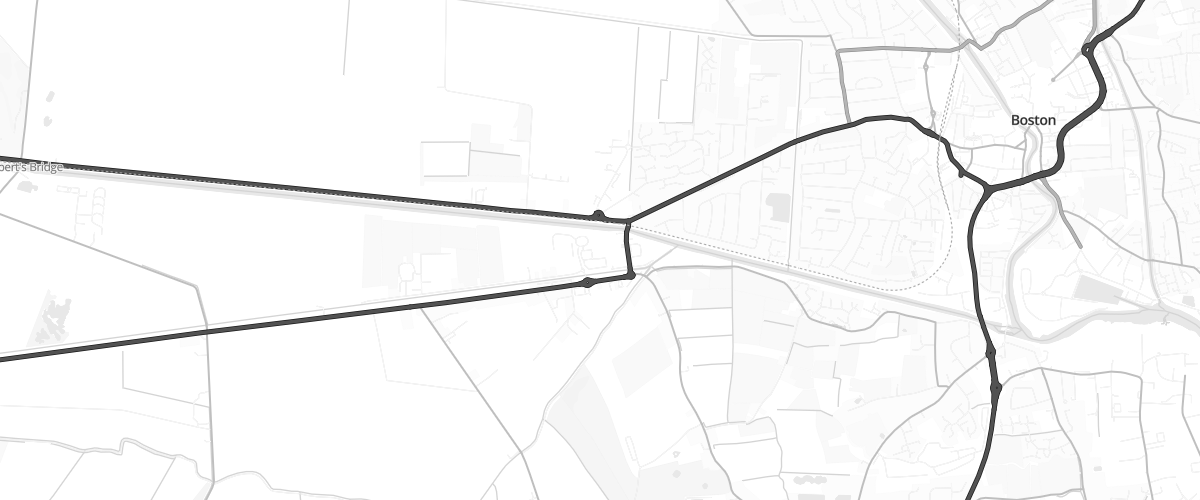 Map showing the location of Boston Superstore Petrol Filling