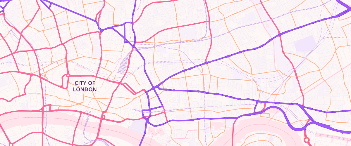 Map showing the location of Shell Whitechapel