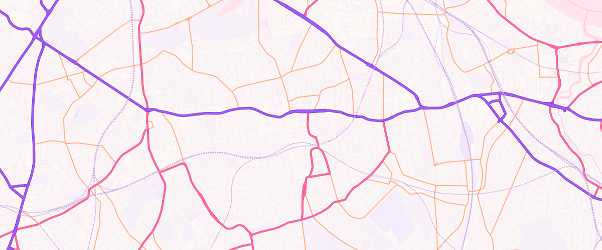 Map showing the location of Mfg Morrisons Peckham