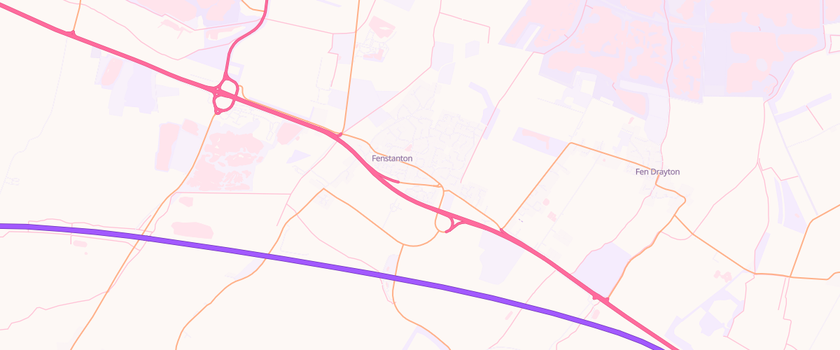 Map showing the location of Shell Fenstanton