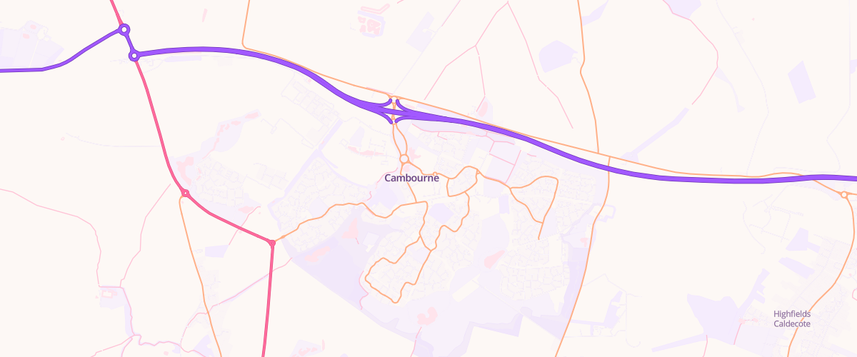 Map showing the location of Mfg Morrisons Cambourne