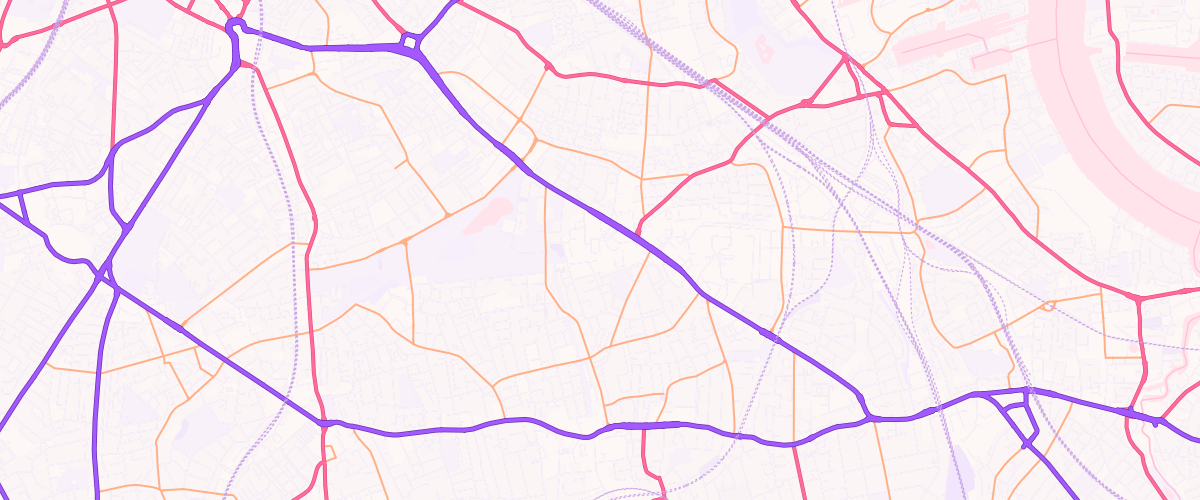 Map showing the location of Asda Old Kent Road