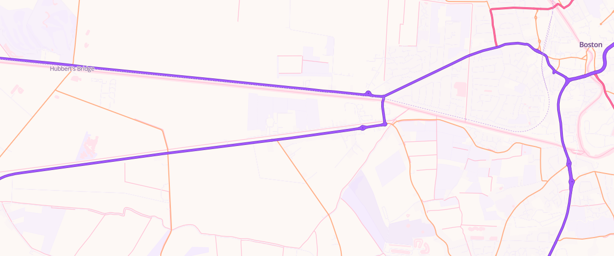 Map showing the location of Boston Superstore Petrol Filling