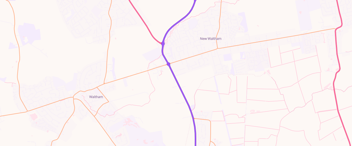 Map showing the location of Asda Toll Bar Express