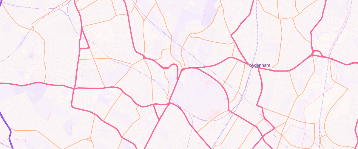 Map showing the location of Shell Crystal Palace