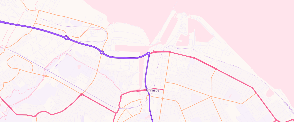 Map showing the location of Victoria Service Station