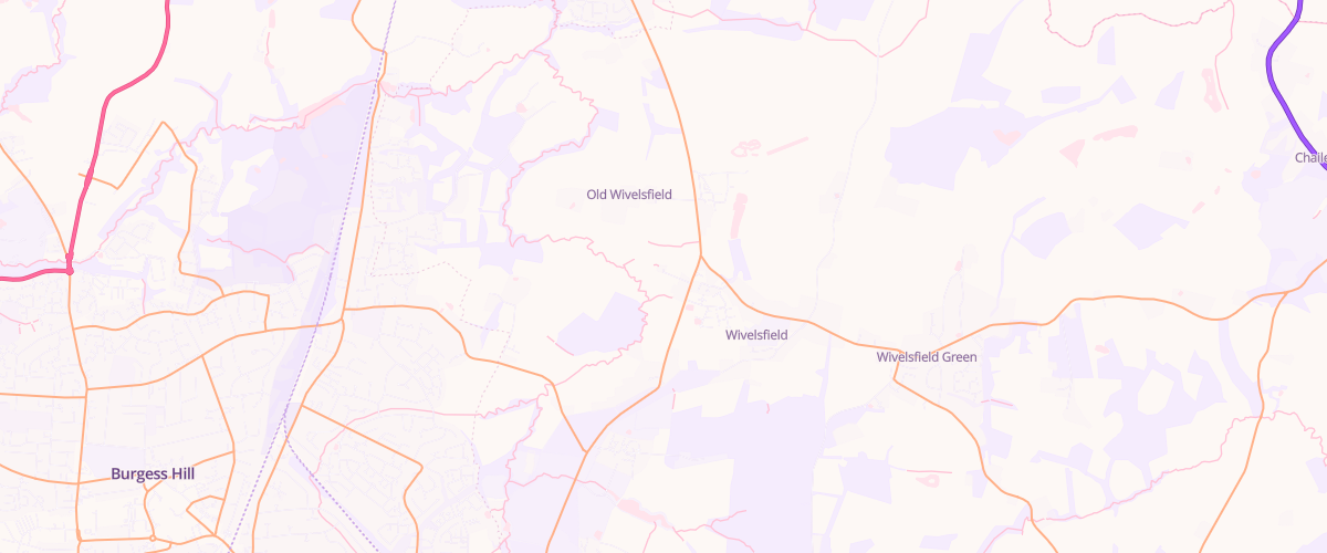 Map showing the location of Wivelsfield Service Station
