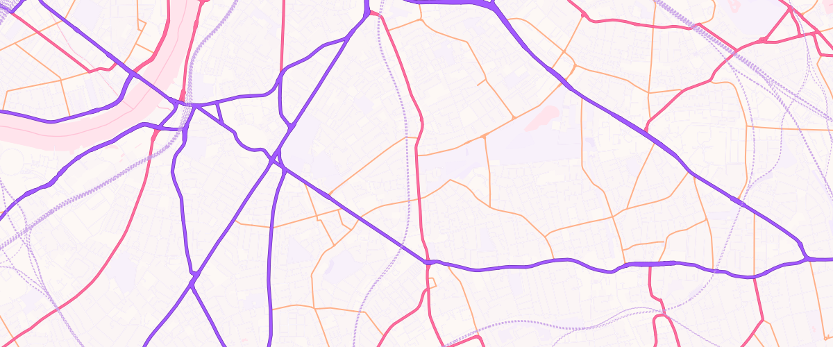 Map showing the location of Eg Camberwell Pfs