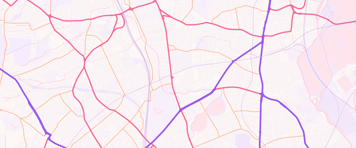 Map showing the location of Sainsburys Harringay
