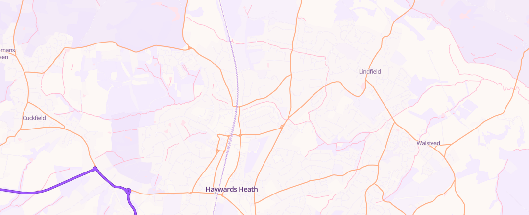 Map showing Hi Q Maidstone, Haywards Heath
