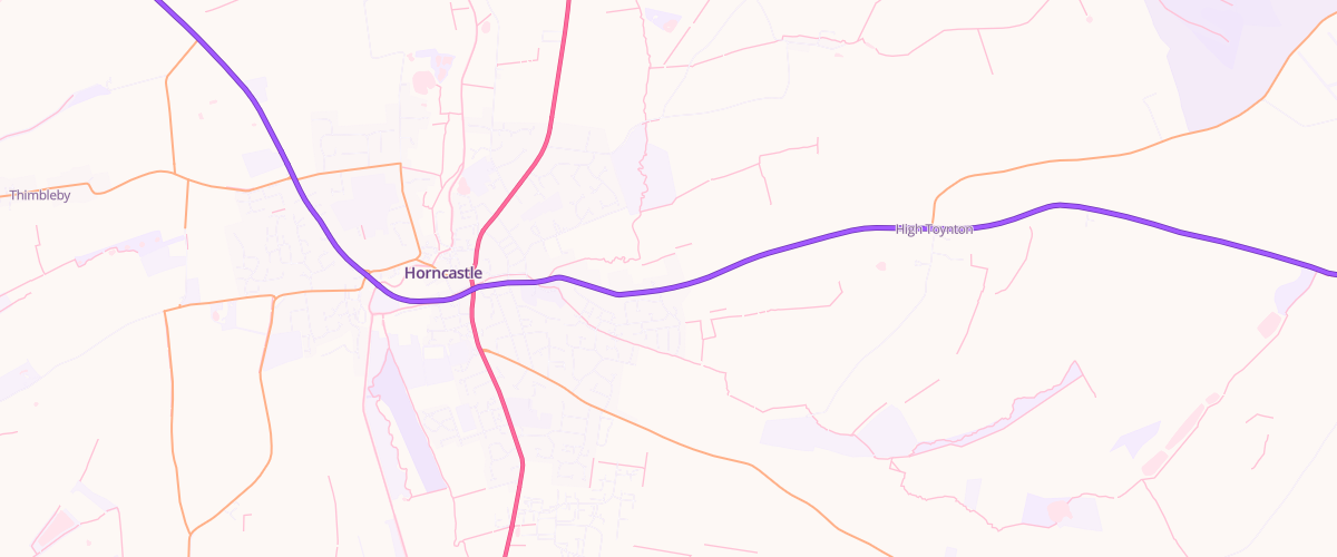 Map showing the location of Laurels Service Station