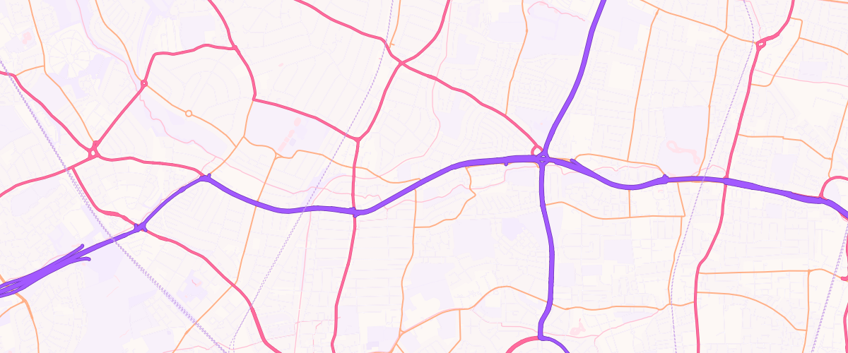 Map showing the location of Eg Palmers Green Pfs