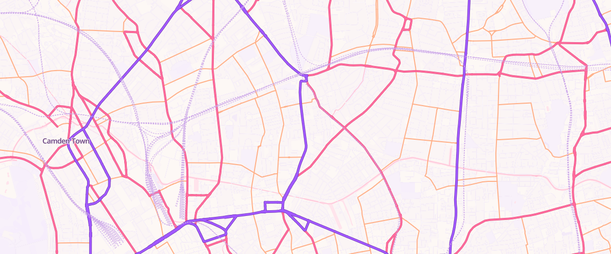 Map showing the location of Shell Co-Op Upper Street