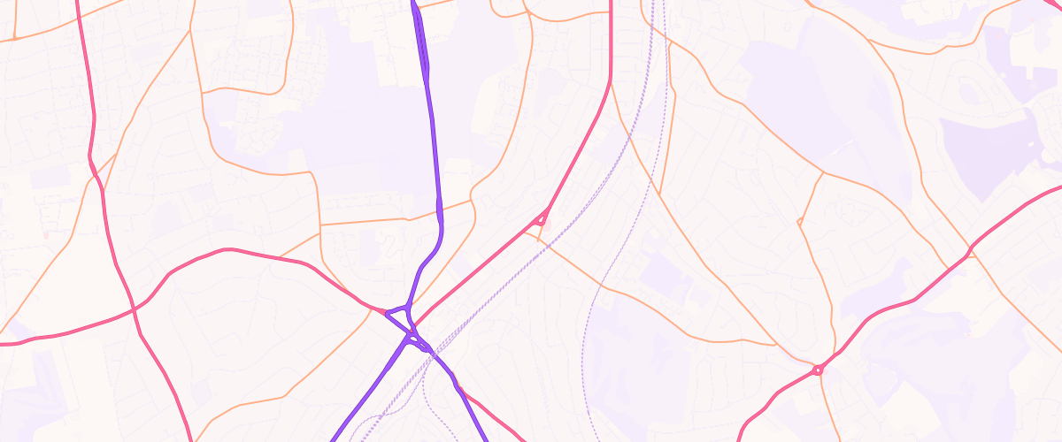 Map showing the location of Mfg Hayling Down
