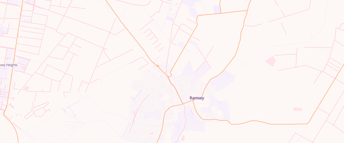 Map showing the location of Essar Ramsey Service Station