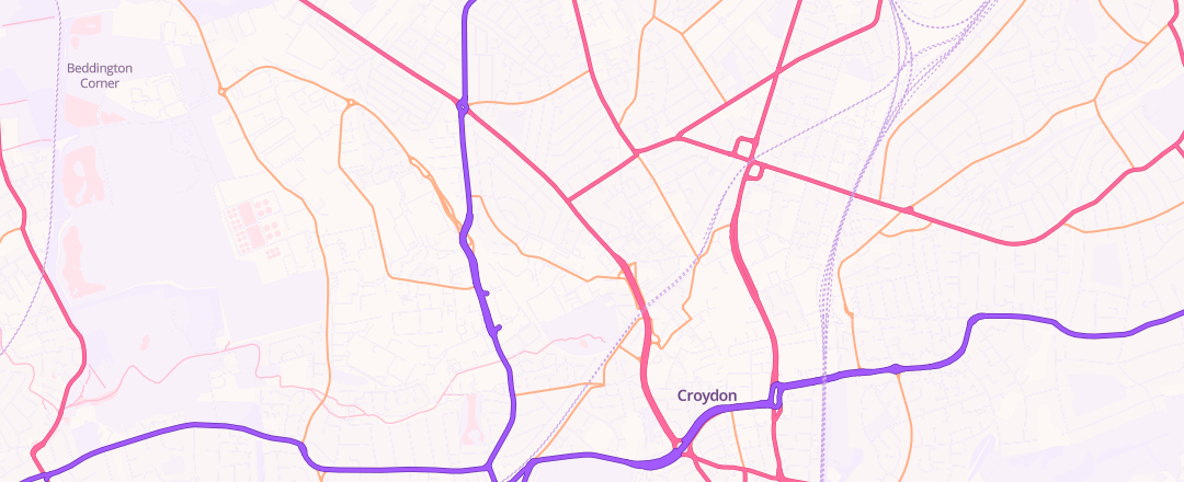 Map showing Kwik Fit, Croydon